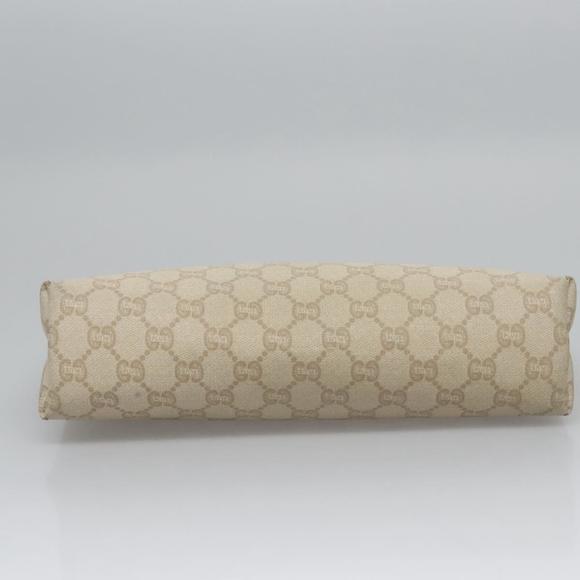 GUCCI GG Plus Supreme Clutch Bag PVC Beige Gold Auth bs23476 - Picture 7 of 16